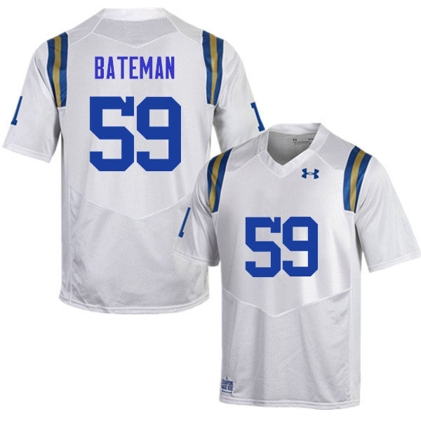 Men #59 Zach Bateman UCLA Bruins Under Armour College Football Jerseys Sale-White